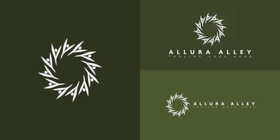 Modern initial letter A or AA logo in white color isolated on multiple background colors. The logo is suitable for shopping center sign logo design inspiration templates. vector