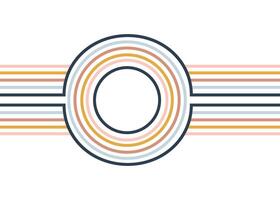 Circle line abstract background illustration. vector
