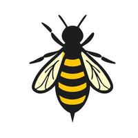 Bee icon on white background for graphic and web design. Simple sign. Internet concept symbol for website button or mobile app vector