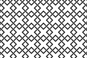 Black overlapping rhombus squares geometric pattern vector