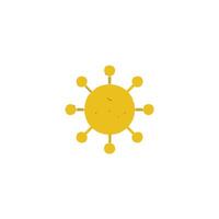 Coronavirus icon on background for graphic and web design. vector