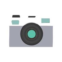 Camera color icon in flat style illustration vector