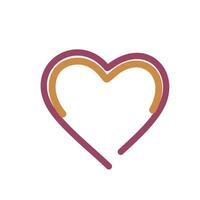 Heart icon isolated on white background for your web and mobile app design, Heart logo concept vector