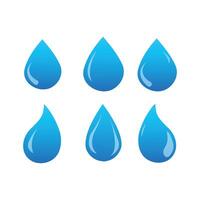 Set Of Different Style Water drop icon design vector
