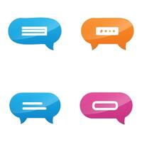 most realistic feedback speech bubbles design vector