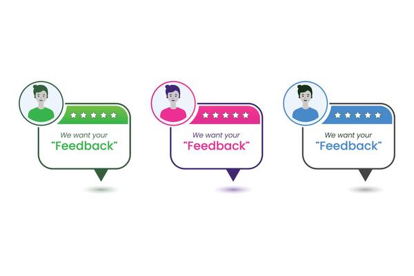 Feedback Icons Testimonial Bubbles