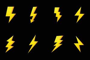 Dynamic Thunderbolt Lightning Strike Background vector