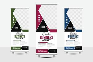 Business Roll Up Banner Design vector