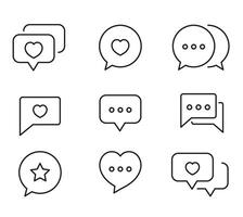 Bubble Chat. Speech bubble message icon vector