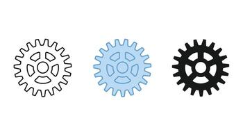 Machine Gear. Gear, options, preferences icon. Machine wheel icon vector