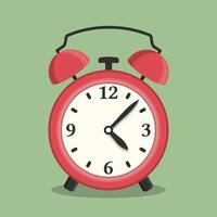 Alarm clock, flat design vector