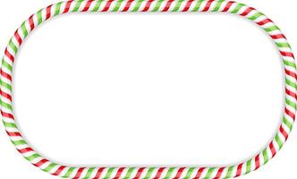Frame made of candy cane vector