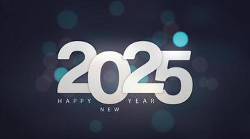 Happy New Year 2025 background design vector