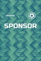 Sublimation printing with green color and grunge effect jersey vector