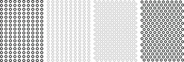 Seamless Geometric Abstract Pattern Set, Modern Textile Pattern Set For Fabrics vector