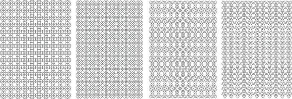 Seamless Geometric Abstract Pattern Background, Unique Endless Gray and White Prints, Modern Textile Pattern Set For Fabrics. vector