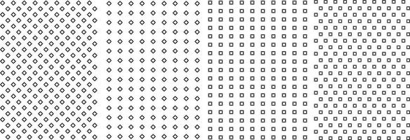 Seamless Geometric Abstract Set, Unique Endless Gray and White Prints, Modern Textile Pattern Set For Fabrics. vector