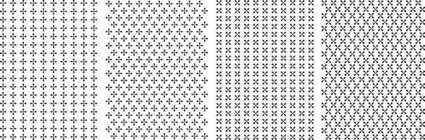 Seamless Geometric Abstract Pattern, Unique Endless Gray and White Prints, Modern Textile Pattern Set For Fabrics. vector