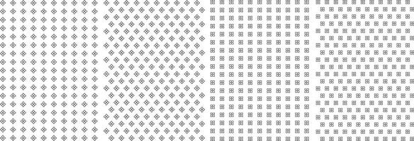 Seamless Geometric Pattern Background, Unique Endless Gray and White Prints, Modern Textile Pattern Set For Fabrics. vector