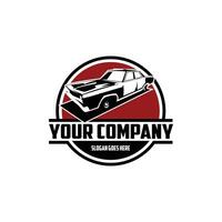 Bluesmobile car design silhouette view from sampning. illustration of an old and antique super car. isolated silhouette of badge, emblem, icon, sticker design. available in eps 10 vector