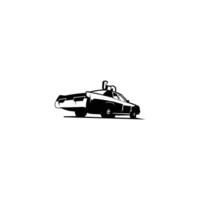 Bluesmobile isolated viewback white background. best for logos, badges, emblems, icons, available in eps 10. vector