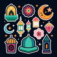 Sacred Symbols Ramadan Icons vector