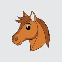 A Horse Head In Line Drawing With White Background vector