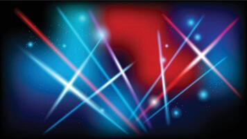 Abstract background red blue technology high speed racing for sports of long exposure light on black background.Science geometric shape modern elegant design. illustration. vector