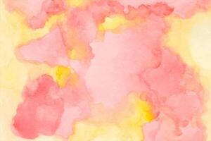 Abstract orange watercolor background. Vibrant yellow and red watercolor splash with a smooth, flowing texture on a white background. Perfect for creative projects and backgrounds. vector