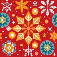 Christmas ice scribble seamless snowflakes pattern for wrapping paper and fabrics and linens and kids clothes print and new year packaging and festive accessories vector
