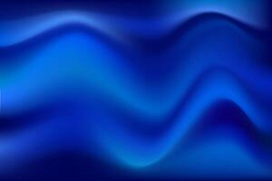 Abstract blue gradient mesh wavy background vector