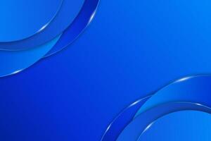 Gradient blue circle abstract background. Business background with blue circles corner frame design vector