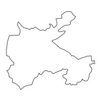 Tando Muhammad Khan district map, administrative division of Pakistan. illustration. vector