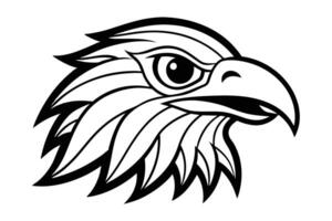 Eagle head icon isolated on white background vector