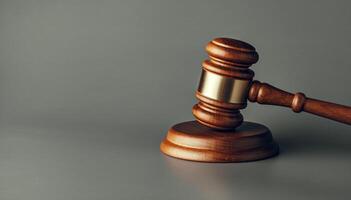 juez mazo cerca arriba en papel antecedentes. ley y justicia, legalidad concepto foto