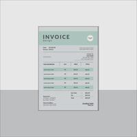 Modern Statement of Official Invoice design vector