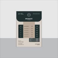 Unique Statement of Official Invoice design vector