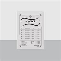 Unique Delivery of Goods Invoice design vector