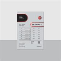 Modern Statement of Official Invoice design vector
