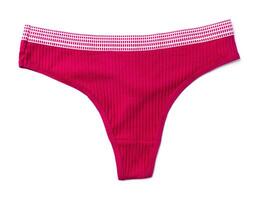String female panties isolated on white background. photo