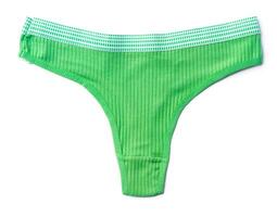 String female panties isolated on white background. photo