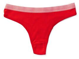 String female panties isolated on white background. photo