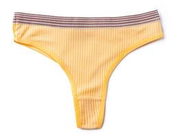 String female panties isolated on white background. photo