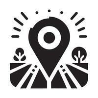 Prinlocation icon set with white backgroundt vector