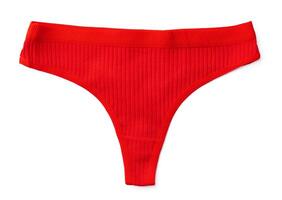 String female panties isolated on white background. photo