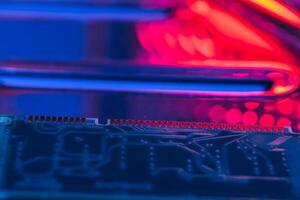 computer random access memory , RAM close up photo