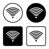 Wireless free icon. Wifi icon , wireless internet sign. Wifi signal icon. Remote internet access symbol Pro . Wireless Internet Connection Icon. vector