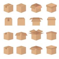 Set of Abstract Box colourful Icons vector