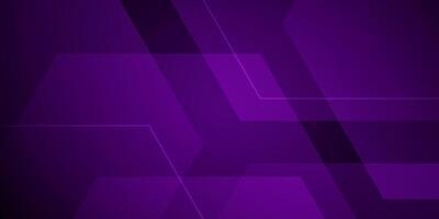 Abstract 3D background with dark purple color. Hexagonal pattern overlay shapes. Cool design. vector