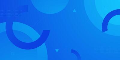 Abstract 3d background pattern geometric design. Colorful blue gradient circle pattern. Simple shapes with trendy elements. vector
